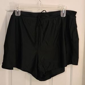 Cacique swim shorts black sz 24. No pockets. EUC